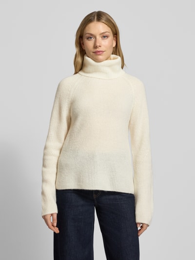 BOSS Orange Regular Fit Rollkragenpullover aus Woll-Alpaka-Mix Modell 'FALODINA' Offwhite 4