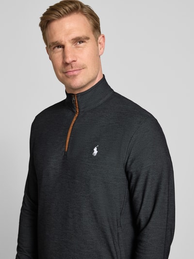 Polo Ralph Lauren Regular Fit Troyer mit Lyocell-Anteil Modell 'MOVEMENT' Black 3