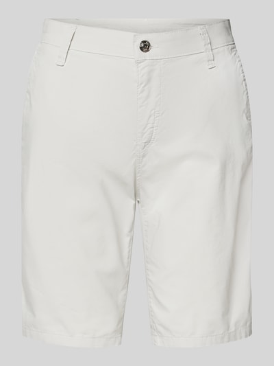 MAC Regular Fit Bermudas mit Paspeltaschen am Gesäß Hellgrau 2