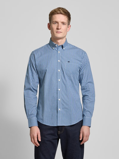 Fynch-Hatton Regular Fit Freizeithemd mit Button-Down-Kragen Blau 4