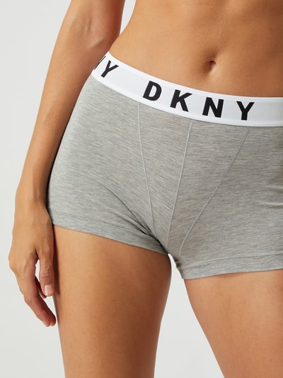 DKNY Panty mit Logo-Bund  Mittelgrau Melange 3