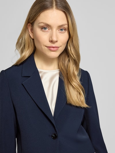 s.Oliver BLACK LABEL Krój regular fit krótki żakiet z kołnierzem z klapami Granatowy 3