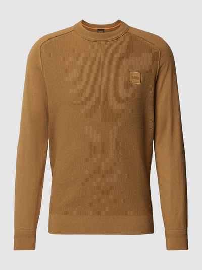 BOSS Orange Strickpullover mit Kaschmir-Anteil Modell 'KESOM' Camel 2