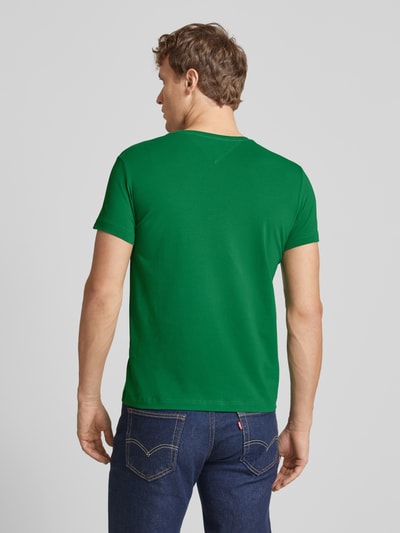 Tommy Hilfiger Slim fit T-shirt met ronde hals Lichtgroen - 5