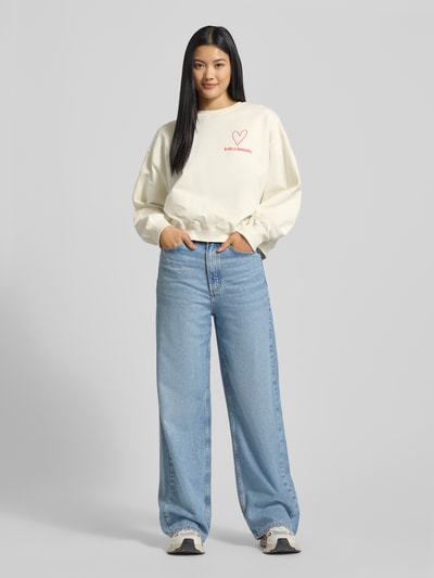 LOLLYS LAUNDRY Bluza z nadrukiem z logo model ‘Sydney’ Czerwony 1