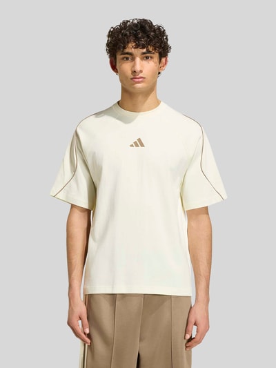 adidas Sportswear męski t-shirt o kroju regular fit z czystej bawełny Złamany biały 3