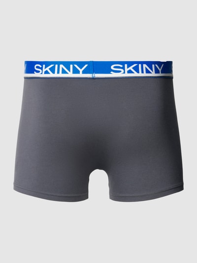 Skiny Trunks mit Label-Bund im 3er-Pack Anthrazit 3