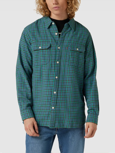 Levi's® Freizeithemd mit Karomuster Modell 'JACKSON WORKER' Petrol 4