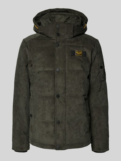 PME Legend Gewatteerd jack van corduroy met labeldetail Leem - 2