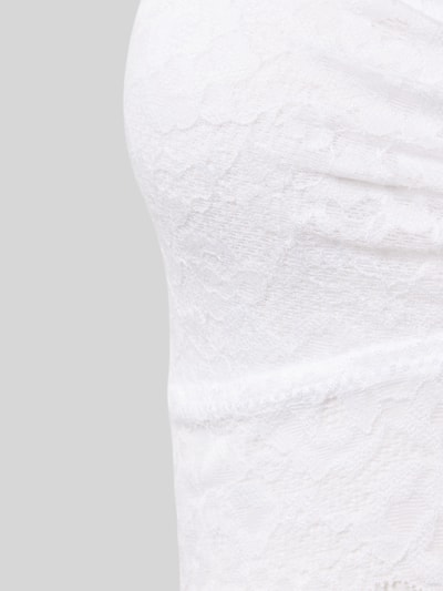 Snocks Bustier mit Spitze und verstellbaren Trägern Weiss 2