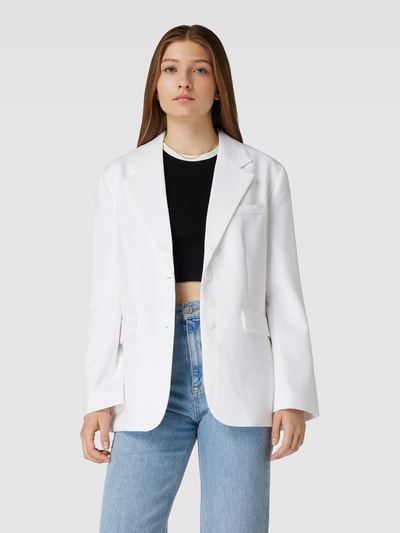 Gina Tricot Blazer mit Reverskragen Modell 'Tammie' Weiss 4