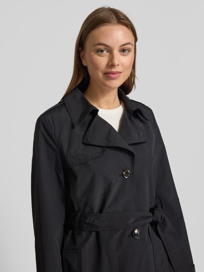 Christian Berg Woman Selection Trenchcoat mit Bindegürtel Black 3