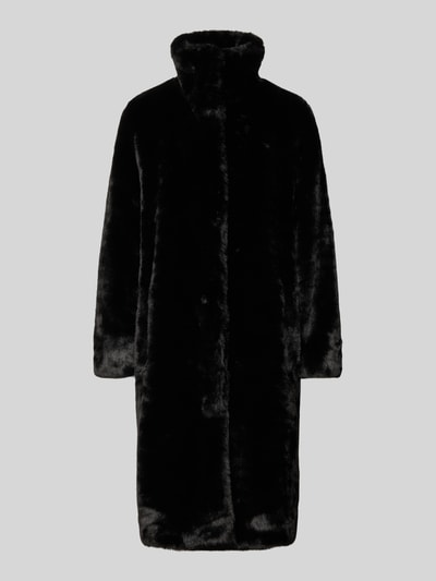 BOSS Regular Fit Webpelzmäntel mit Umlegekragen Modell 'CETEDIA' Black 2