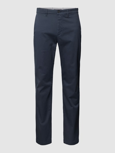 Tommy Hilfiger Stoffen broek met structuurmotief, model 'DENTON' Marineblauw - 2