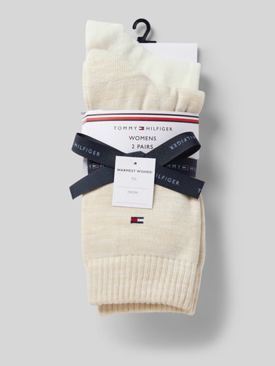 Tommy Hilfiger Sokken van viscosemix in een set van 2 paar Offwhite - 3