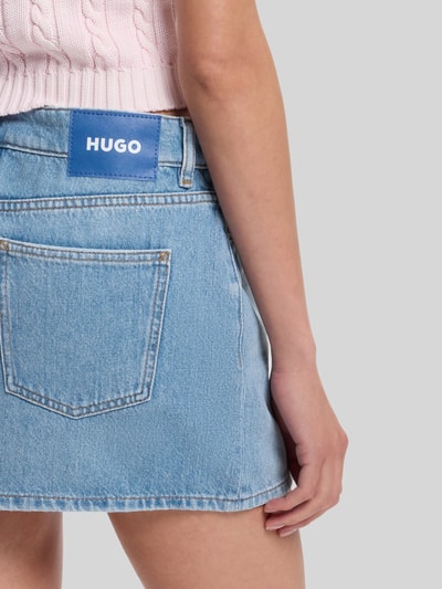 HUGO Blue Straight Fit Mini-Rock aus reiner baumwolle im 5-Pocket-Design Modell 'GALANIE_2_B' Jeansblau 3