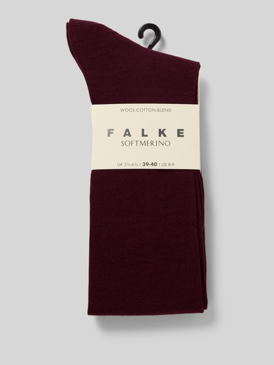 Falke Sokken met labelstitching Rood - 3