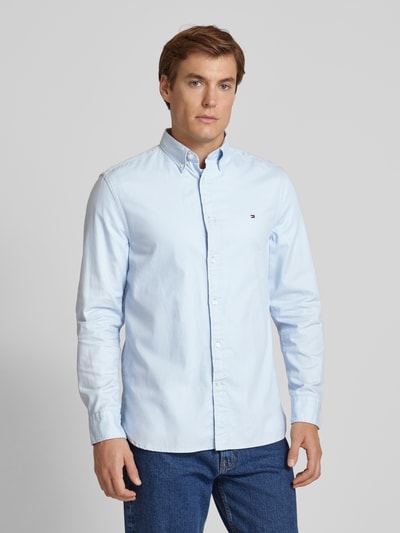 Tommy Hilfiger Regular Fit Freizeithemd mit Button-Down-Kragen Hellblau 4