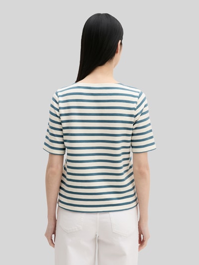 Marc O'Polo Relaxed Fit T-Shirt aus reiner Baumwolle Petrol 5