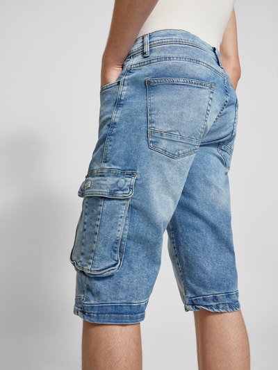 Blend Regular Fit Cargoshorts in Denim-Optik Dunkelblau 3