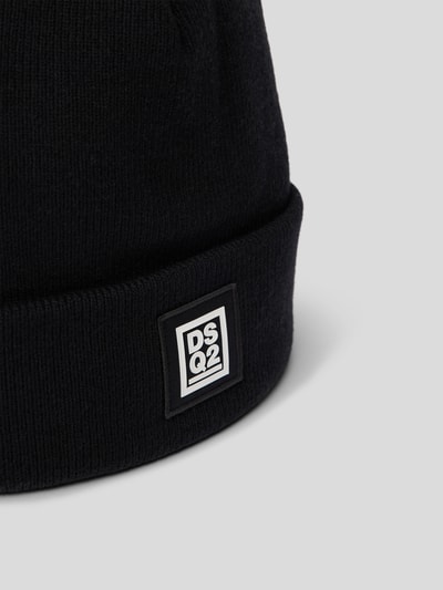 Dsquared2 Beanie mit Label-Patch Dunkelblau 3