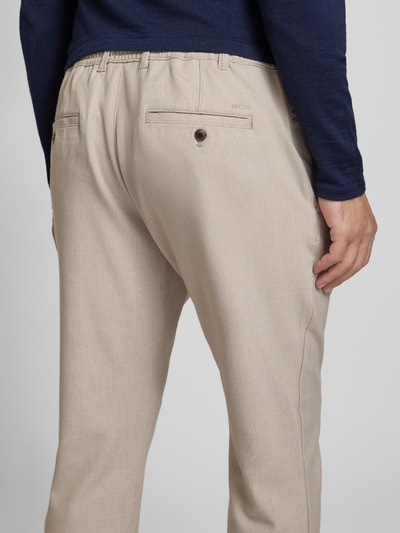 MCNEAL Tapered fit broek met tunnelkoord Beige - 3