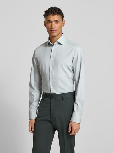 OLYMP Modern Fit Business-Hemd mit Kentkragen Modell 'Global' Gruen 4