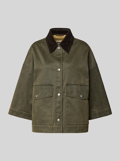 Drykorn Kurtka z kieszeniami z patką model ‘ANS’ Oliwkowy 2