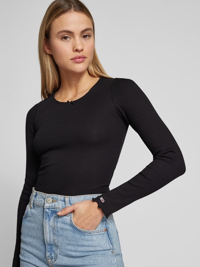 Tommy Jeans Longsleeve mit Schleifen-Detail Black 3