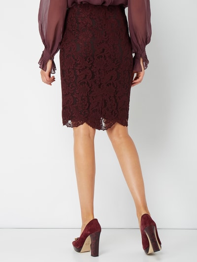 Lauren Ralph Lauren Rok van gebloemd kant  Bordeaux - 5