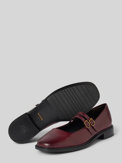 Tamaris Ballerina's van echt leer  Bordeaux - 4