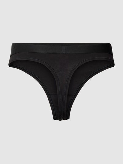TOMMY HILFIGER String mit elastischem Logo-Bund (black) online kaufen
