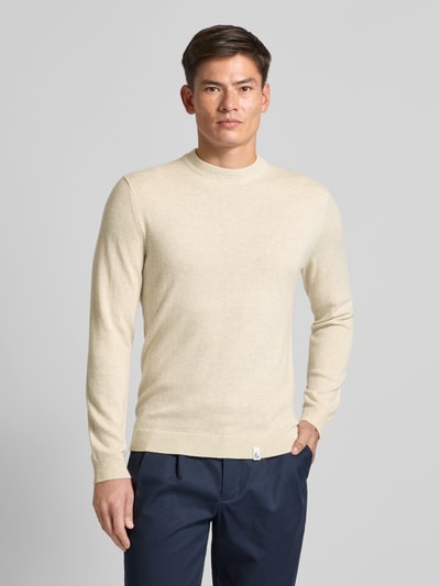 Colours & Sons Strickpullover mit Label-Details Offwhite 4