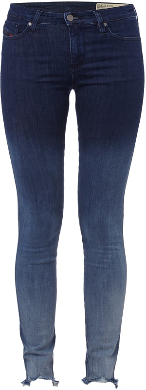 Diesel Super Slim-Skinny Fit Dip Dyed Jeans Jeansblau 5