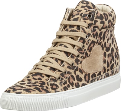 TWINSET Wedge-Sneakers mit Leopardenmuster Mittelbraun 6