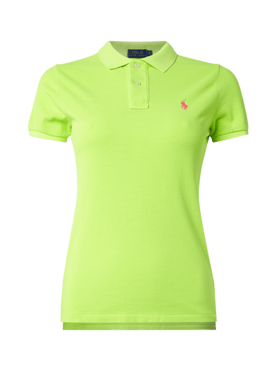 Polo Ralph Lauren Poloshirt mit Logo-Stickerei Hellgruen 1