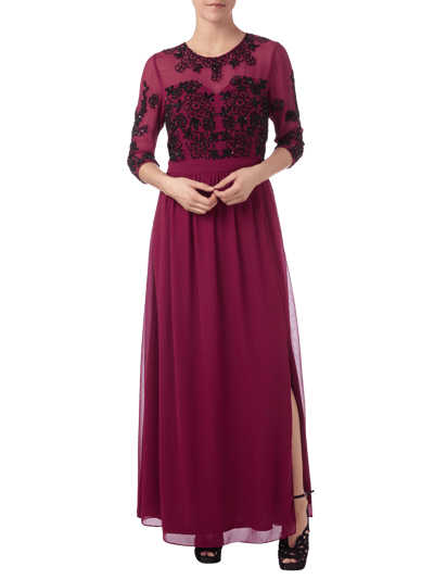 Frock and Frill Abendkleid mit Zierperlen- und Pailletten-Besatz Rot 1