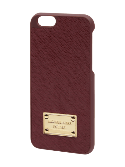 MICHAEL Michael Kors iPhone Case mit Saffiano-Leder Bordeaux 1