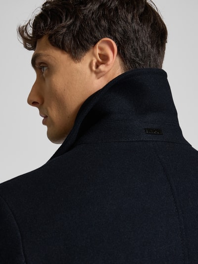 Cinque Regular Fit Mantel aus Woll-Mix mit Doppelknopfleiste Dunkelblau 3