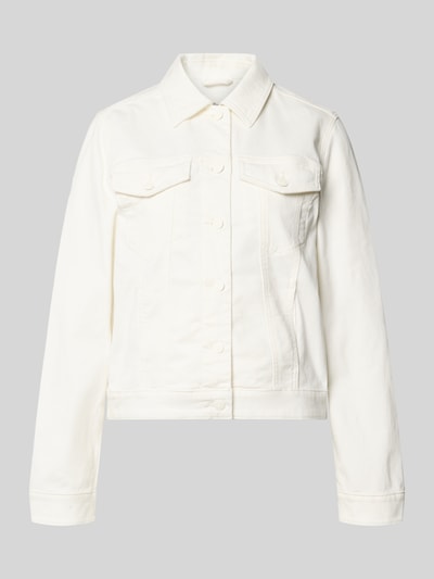 s.Oliver RED LABEL Kurtka jeansowa o kroju regular fit z mieszanki bawełny Biały 2