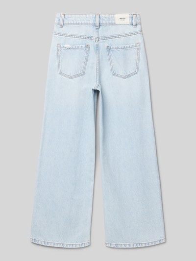Mango Loose Fit Jeans im Used-Look Hellblau 3