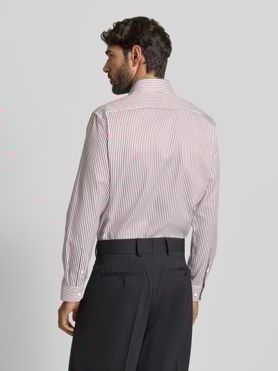 Christian Berg Men Regular Fit Business-Hemd mit Haifischkragen Mittelbraun 5