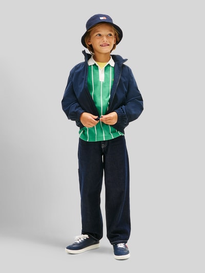 Tommy Hilfiger Kids kurtka z kapturem o kroju regular fit z zamkiem błyskawicznym Granatowy 1