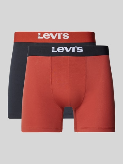 Levi's® Trunks mit elastischem Logo-Bund im 2er-Pack Rostrot 1