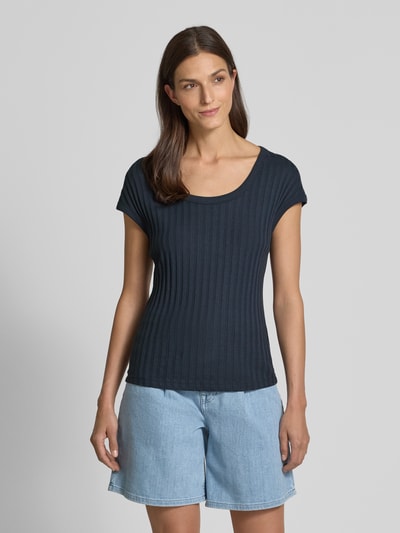 Marc O'Polo Regular Fit T-Shirt aus Baumwoll-Mix Marine 4