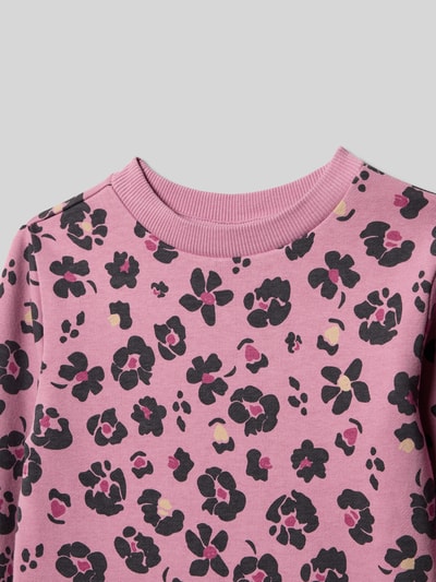 s.Oliver RED LABEL Tailliertes Sweatkleid aus Baumwoll-Mix Mauve 2