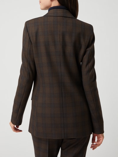 Jake*s Collection Blazer met glencheck  Chocoladebruin - 5