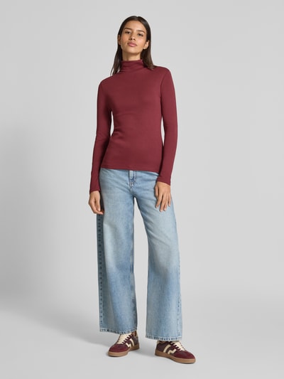 s.Oliver RED LABEL Longsleeve aus reiner Baumwolle Bordeaux 1