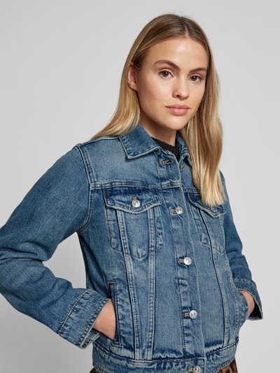 Mango Jeansjacke mit aufgesetzten Brusttaschen Modell 'ASTRID' Jeansblau 3