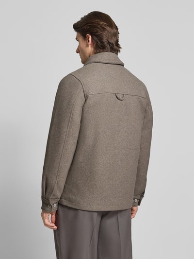 Samsøe Samsøe Regular Fit Hemdjacke mit Brusttaschen Modell 'PALLY' Beige 5